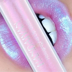 Glitter Lip Gloss Longlasting Lipstick Liquid Waterproof Moisturize Luminous Lipgloss Women Make Up Cosmetics Nude Pink 6 Colors