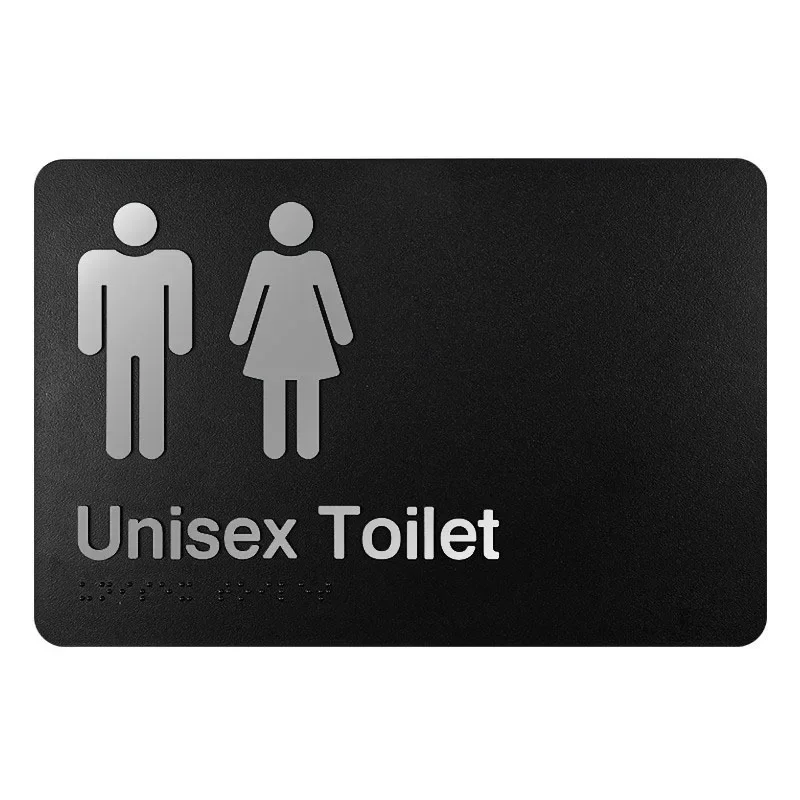 New Braille Signboards for Men's and Women's Restrooms Assistance and Guidance Signs for The Blind Custom Plaques