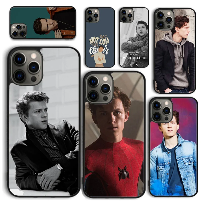 Tom Holland Phone Case for iPhone 16 15 14 12 13 mini PLUS X XS XR 11 PRO MAX Back Cover Fundas Shell