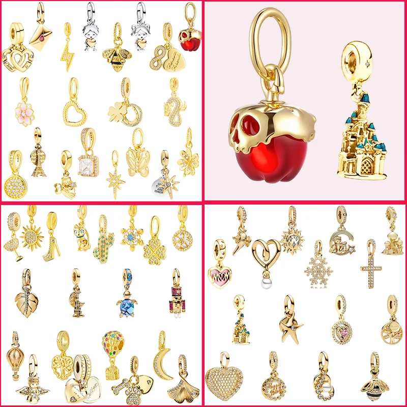 

New Hot Sale DIY Women Jewelry Suitable For Original Design: Golden Series Special Topic Charm Beads For Bracelet & Necklace