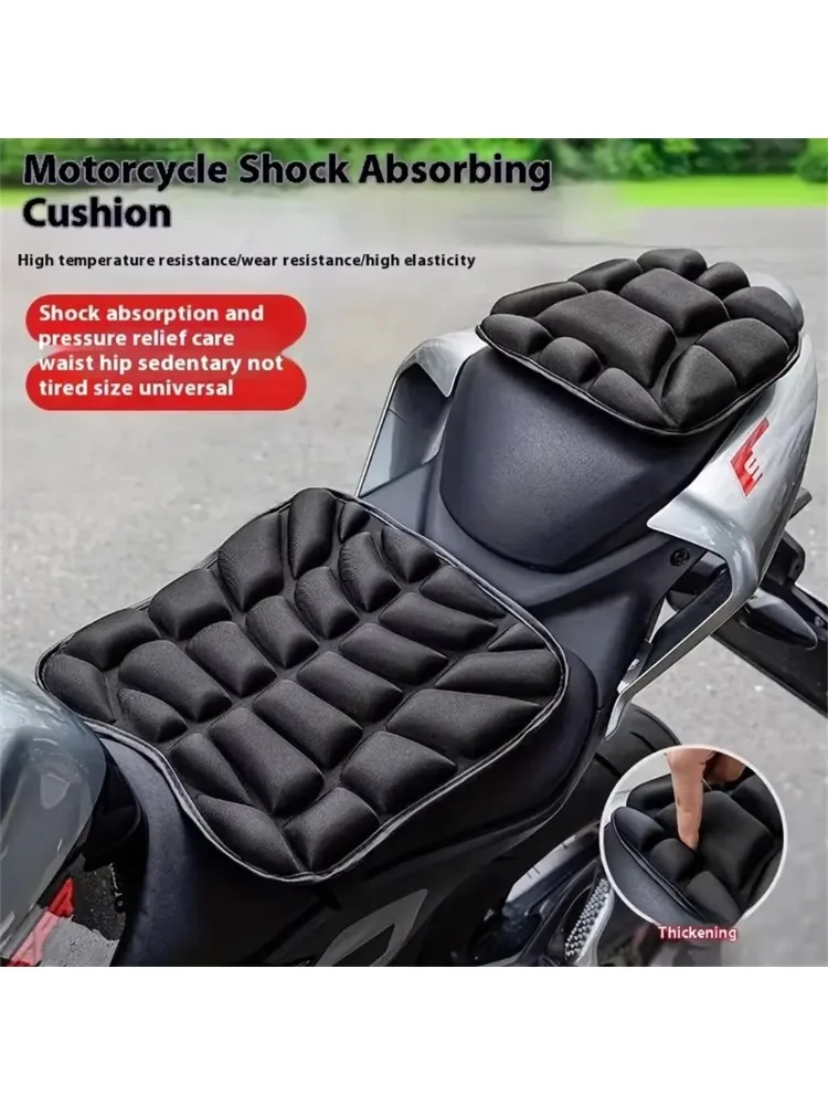 AliExpress NONE Universal Thickened Shock-Absorbing Motorcycle Electric Bike Seat Pad Heat Insulation Comfort Cushion for Riding