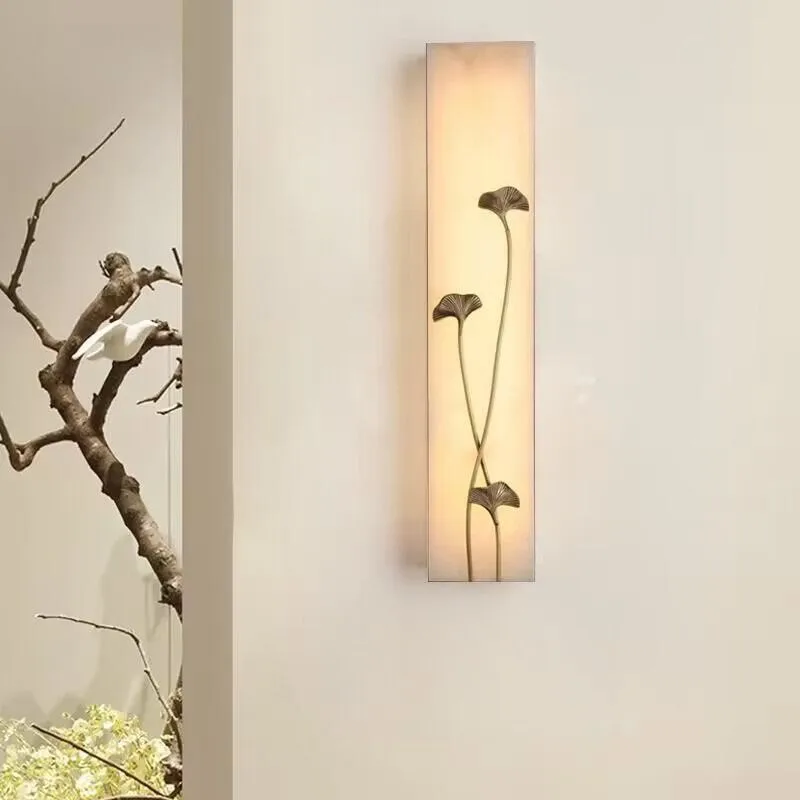 

Antique copper Marble Wall Lamp led wall sconce for Living Room courtyard garden lighting large hallway veranda Wall Fixtures