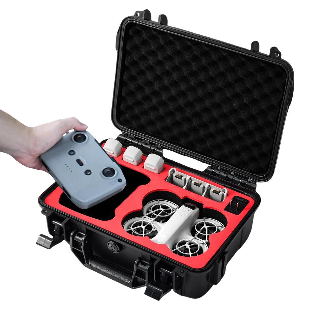 Жесткий чехол для переноски, Взрывозащищенная безопасная сумка, водонепроницаемый чемодан с плечевым ремнем для DJI Neo Fly More Combo Accessories