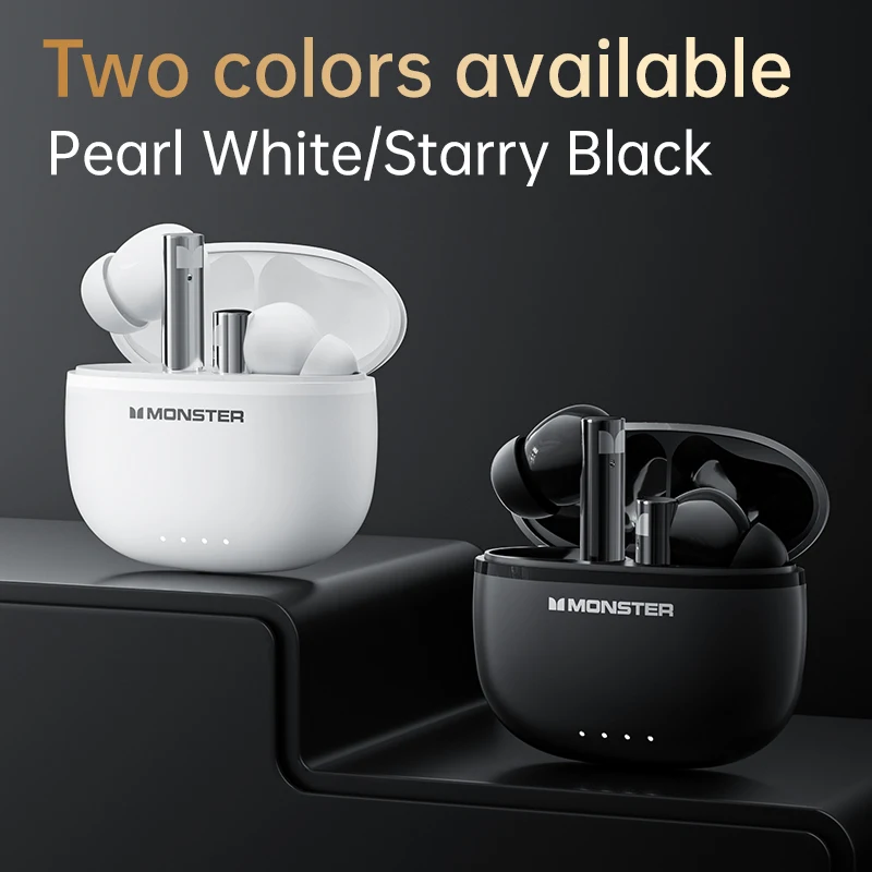 مونستر GT23 TWS Bluetooth5.3 سماعة لاسلكية نشطة إلغاء الضوضاء سماعات صوت ستيريو سماعة الألعاب لنظام أندرويد iOS