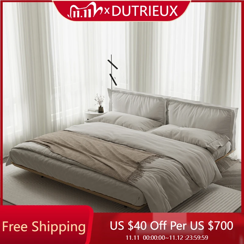 

Удобная кровать в итальянском стиле, эстетика, минималистичный свадебный каркас, роскошная кровать, главная спальня, модный дизайн, освещенная мебель