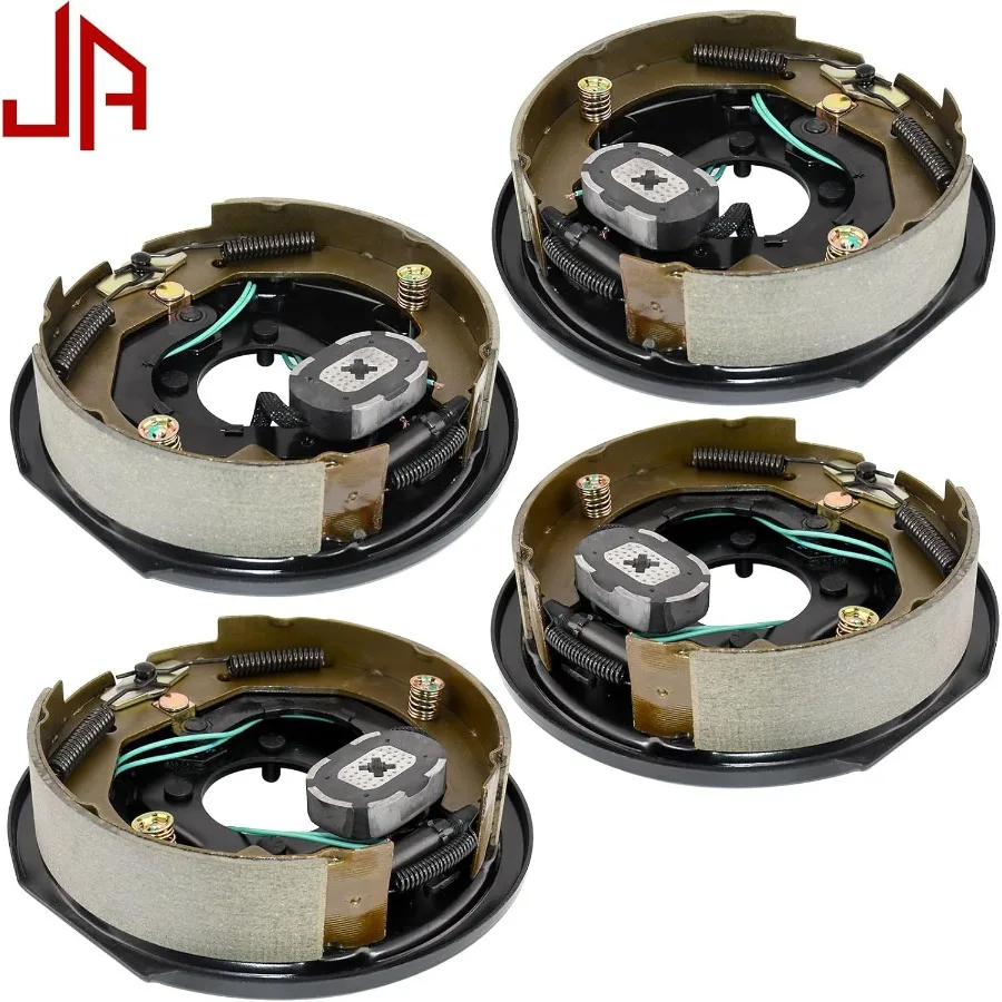 10 x 2,25 elektrische Anhängerbremsbaugruppe für 3500 lbs Achsanhänger mit elektrischem und hydraulischem Bremssystem, kompatibel mit T