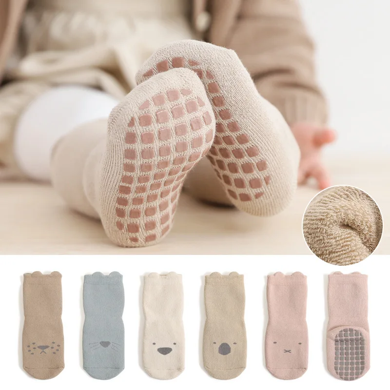

Winter Thick Newborn Socks Terry Warm Kids Leg Warmers Girls Boys Toddler Soft Baby Autumn Anti-slip Children Accessories 2025