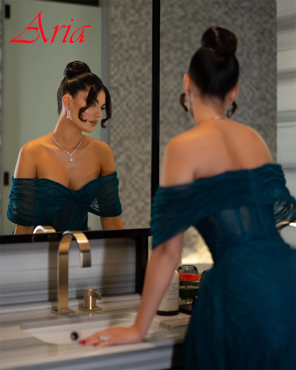 Maßgeschneidertes exquisites Chiffon-Abendkleid mit U-Boot-Ausschnitt, einfache Meerjungfrau-Abschlussballkleider, glitzernde kurze Ärmel, Kleider für besondere Anlässe