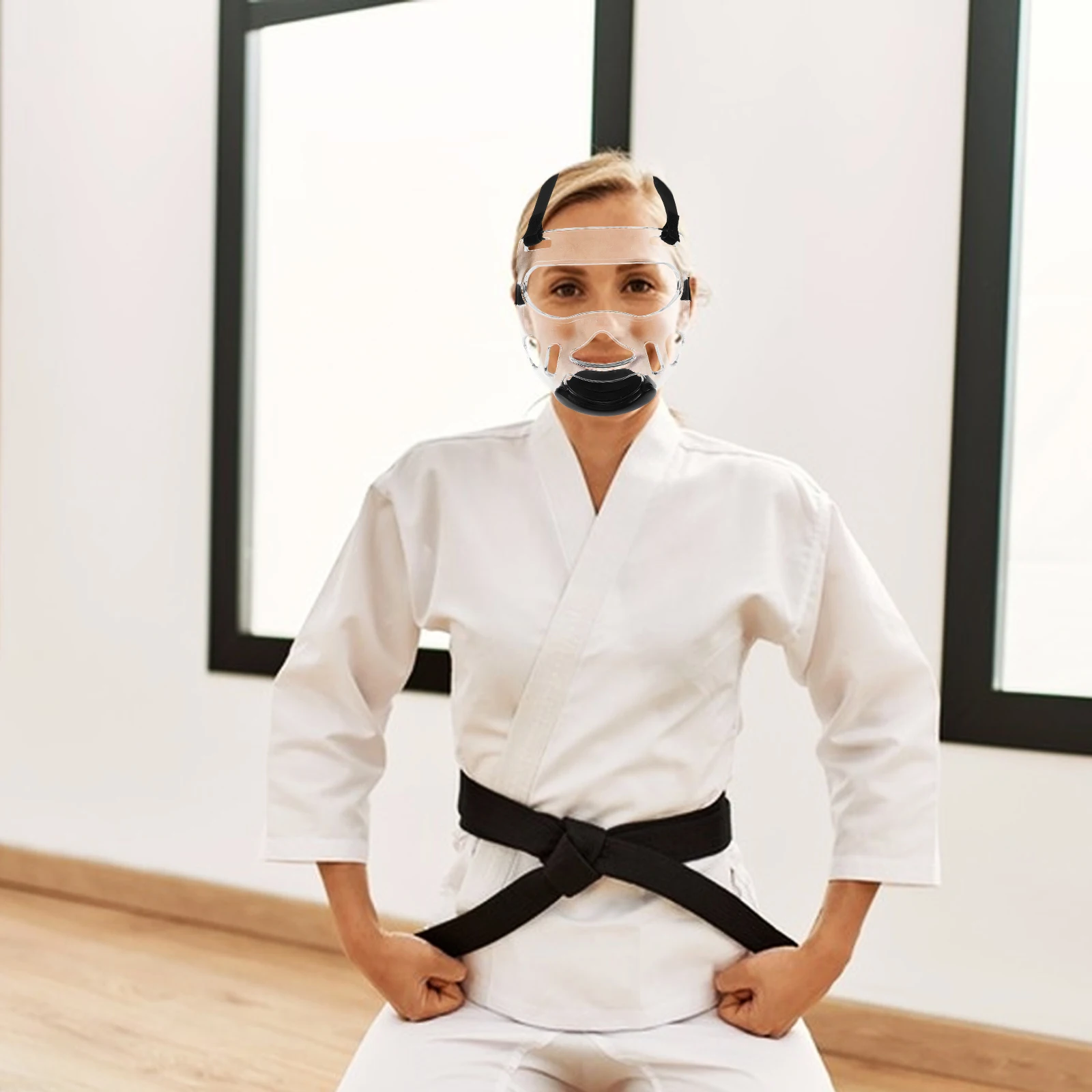 

1pcs Taekwondo Removable Protector Headgear Safety Shield Boxing Equipment Adult Wrestling Plastic