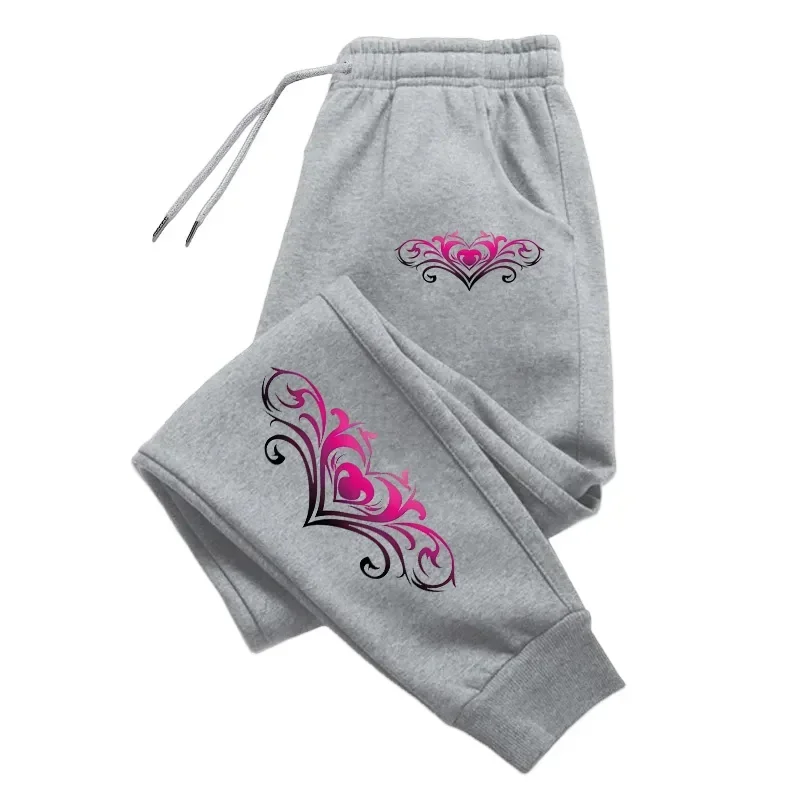 Pantalones de chándal de calidad para mujer, pantalones de calle informales con estampado a la moda, pantalones deportivos para correr al aire libre, pantalones diarios para oficina y hogar para mujer