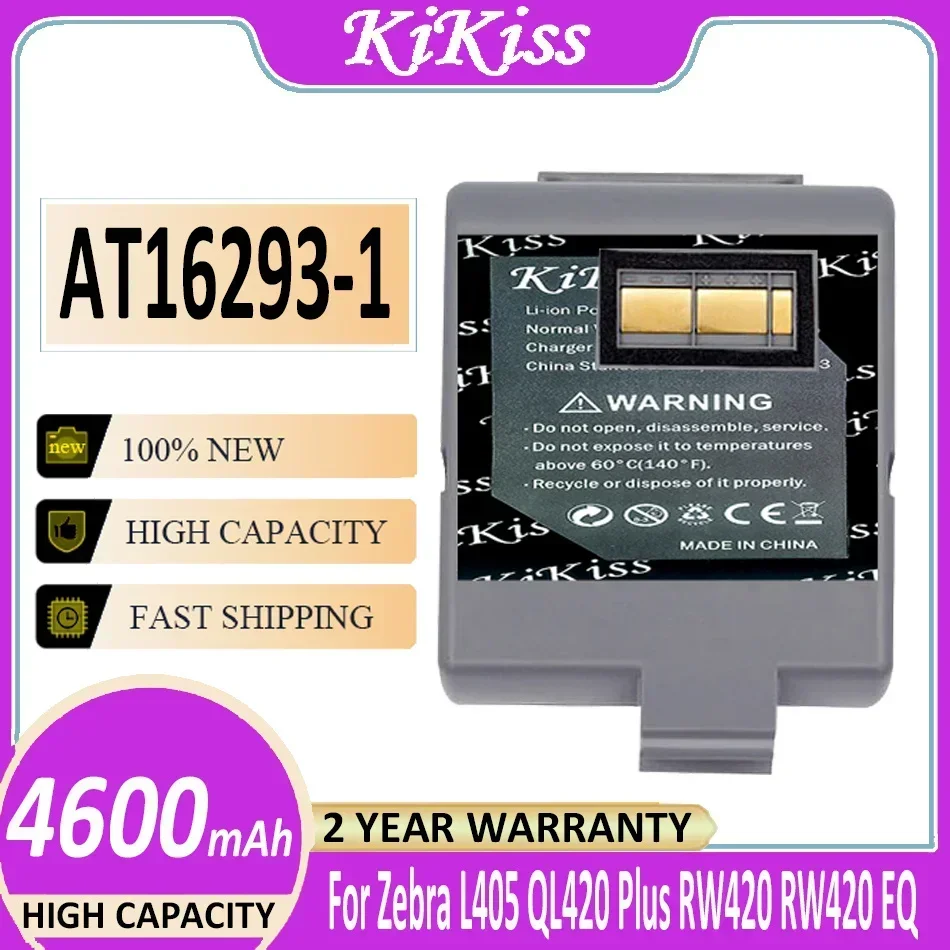 

High Capacity For Zebra L405 QL420 Plus RW420 RW420 EQ AK17463-005 CT17102-2 4600mAh Printer Battery