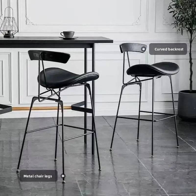 

Зеленый стул Nordic Retroc с кованой железной рамой – минималистичный высокий стул, идеально подходит для кафе, чайных и кофеен.