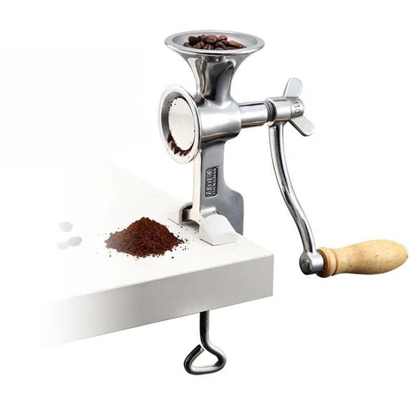 

304 Stainless Steel Manual Coffee Bean Grinder Hand Crank Mill Rice Pepper Seasoning Crusher
