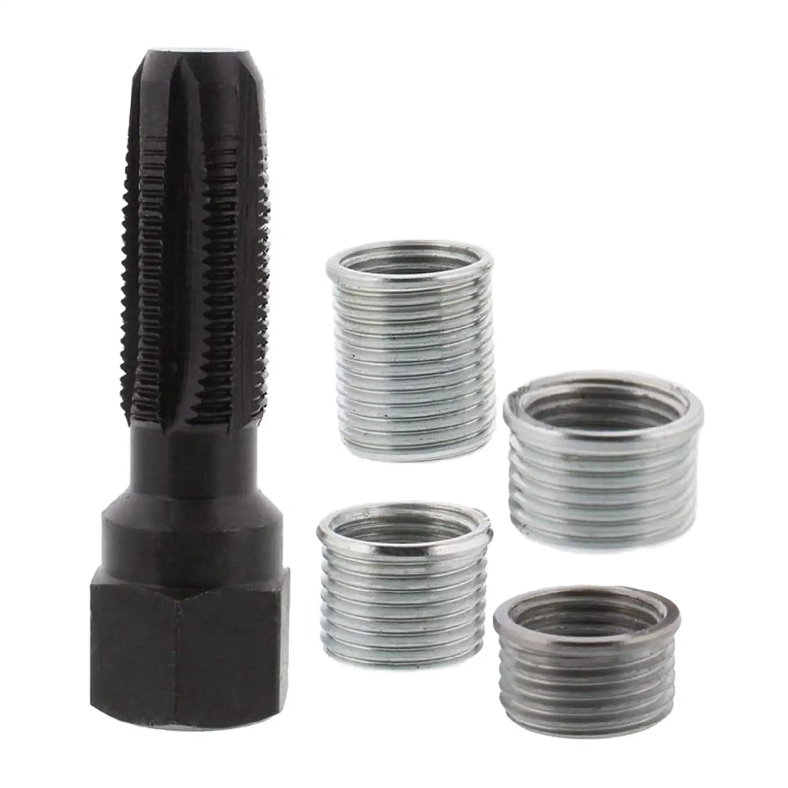 

5Pcs Spark Plug RE Thread Tap Tools 4x Inserts Fits for 14mm Sparking Plugs