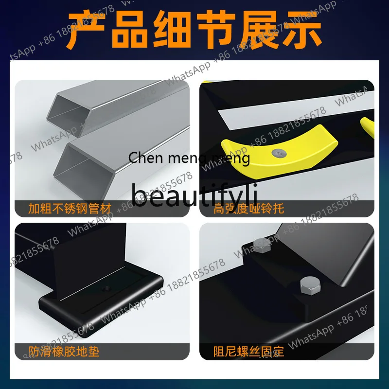 x  Double-layer Six Pairs of Dumbbell Racks Gym Special Equipment Commercial Fixed Dumbbells