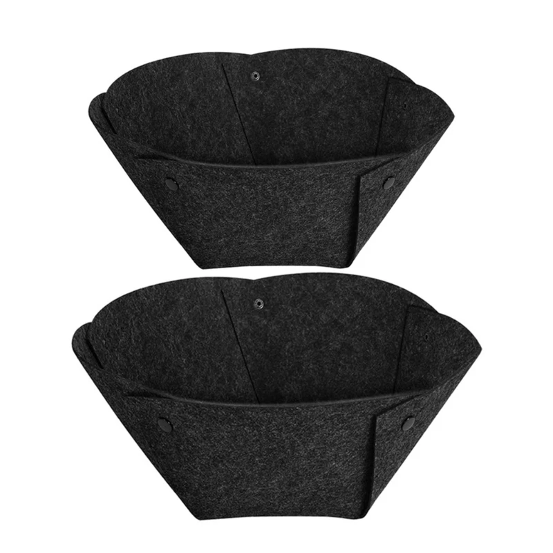 

1/4pcs Planter Basket Liners Felt Fabric Flower Baskets Liners Felt Replacement Liners for Hangings Basket Garden Decors