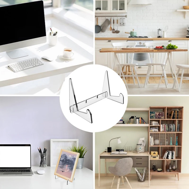 

Акриловая подставка для книг, прозрачный книжный мольберт с витриной подставкой, полка с поддержкой S для отображения комиксов, рисунков, компакт-дисков