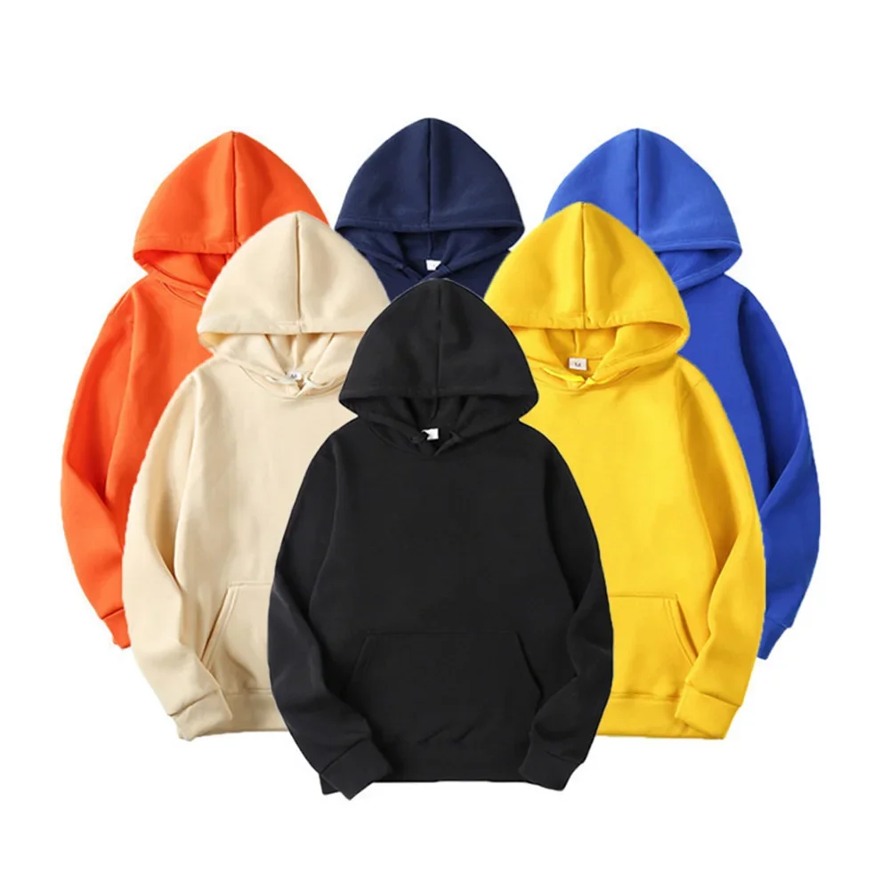 

Fashion Solid Color Men's Casual Hoodie Pullover Sweatshirt - Comfortable Top for Women And Men