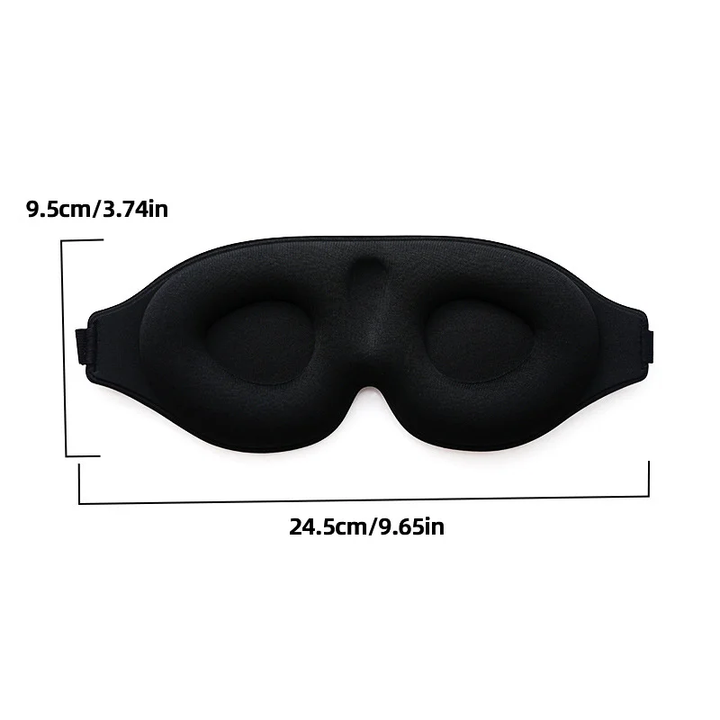 3D Shading Non-Slow-Recovery High-Quality Soft Comfortable Eye Mask Adjustable Tightness Stereoscopic Mold Design Practical Gift