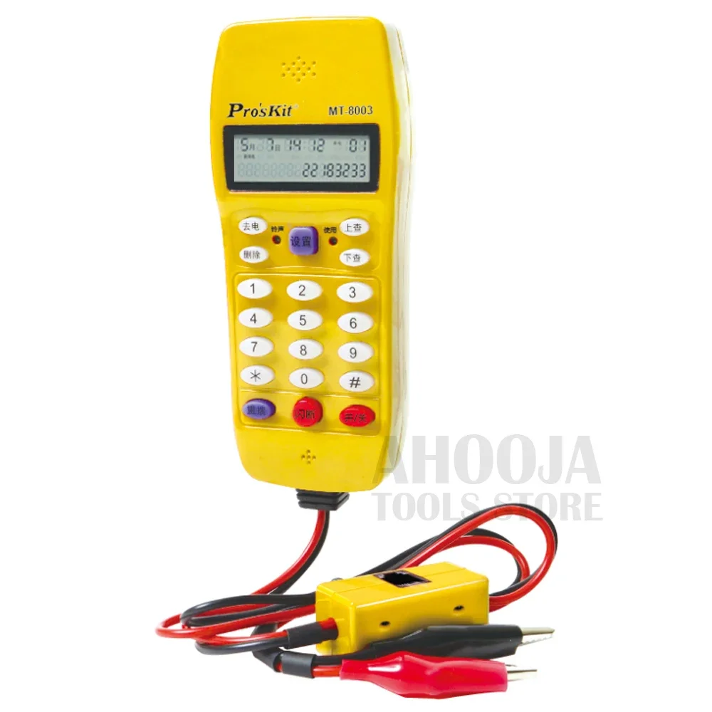 Po'sKit Automatic Detection Measuring line Tester Circuit Finders Device 16-Bit LCD Digital Display Check line Telephone Tools