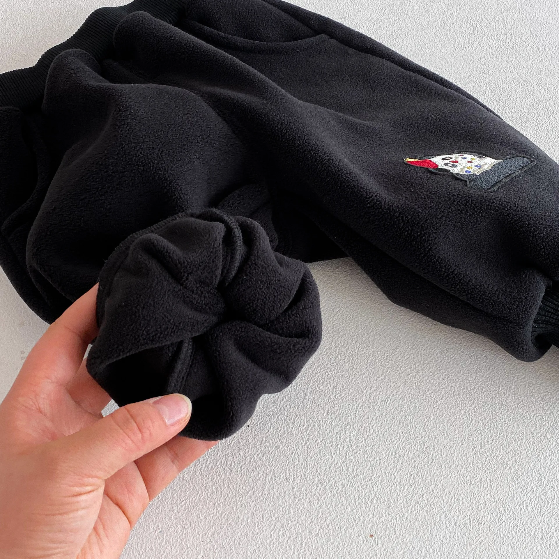 

2025 Kids Christmas Fleece Lined Long Pants 0-5Y Girl Boys Cartoon Penguin Snowman Warm Trousers Lined Casual Children's Bottoms