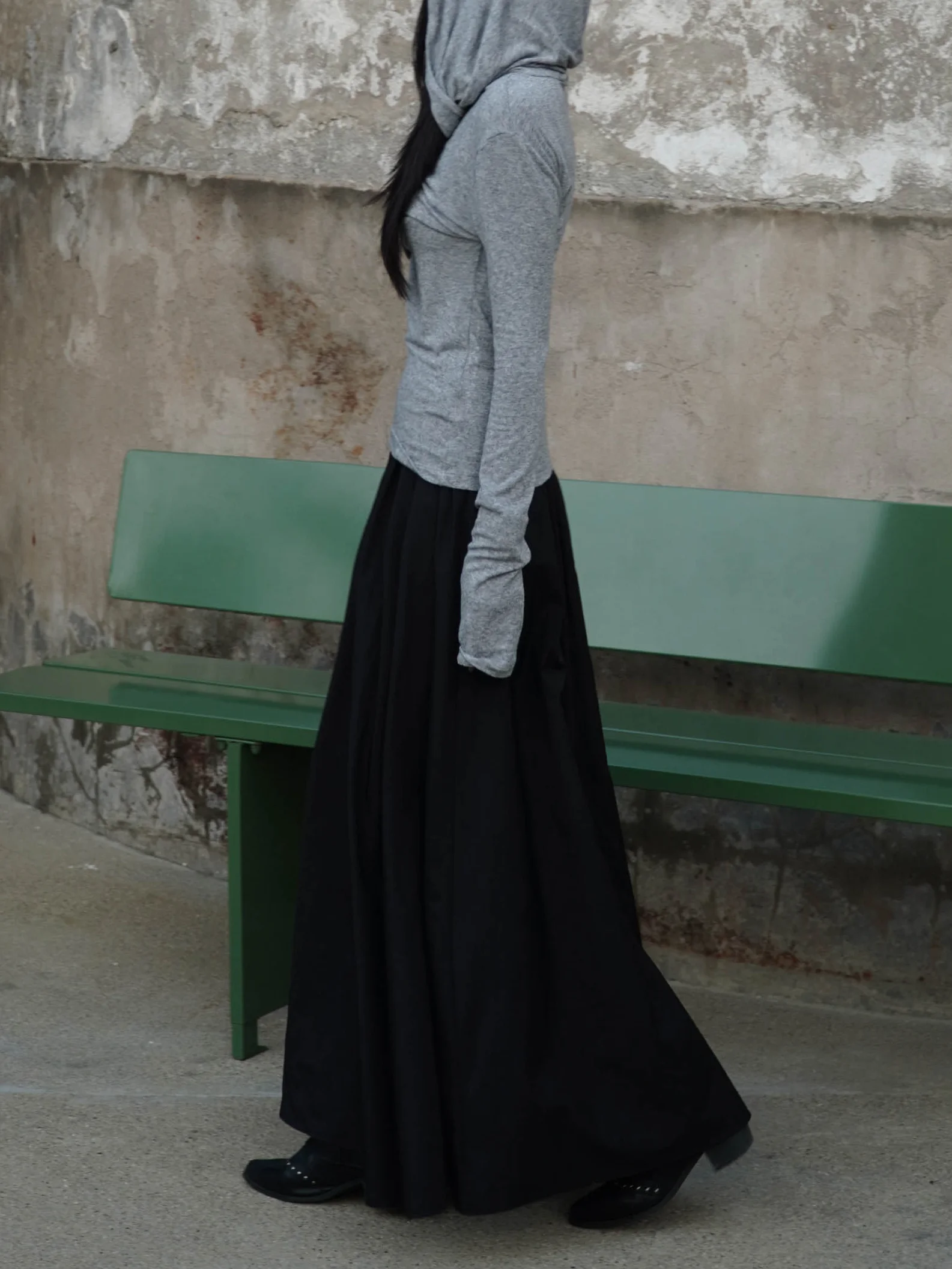 

Весенне-летняя женская юбка А-силуэта с широким поясом, карманами и молнией, утягивающая, длинная, из нейлоновой ткани, с высокой талией, фасон «зонтик»