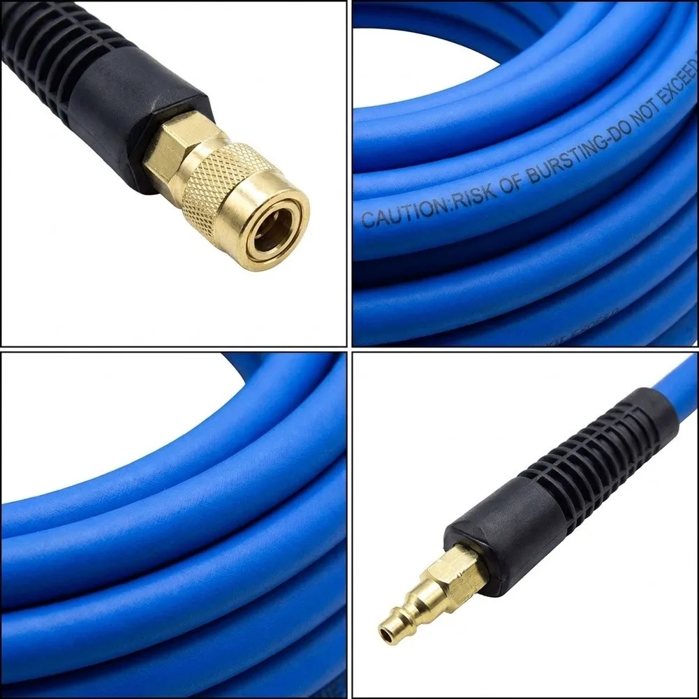 1/4" High-Pressure PVC Air Hose With Copper Fittings Air Hose Tube With Quick Connector Air Pipe Hose For Compressor Air Tools - view 3