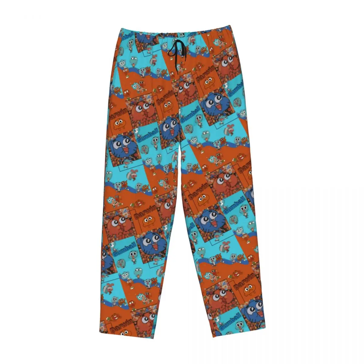 Custom A-Amazing World Of G-Gumball Pajama Pants Sleepwear for Women Elastic Waistband Sleep Lounge Bottoms with Pockets view 2