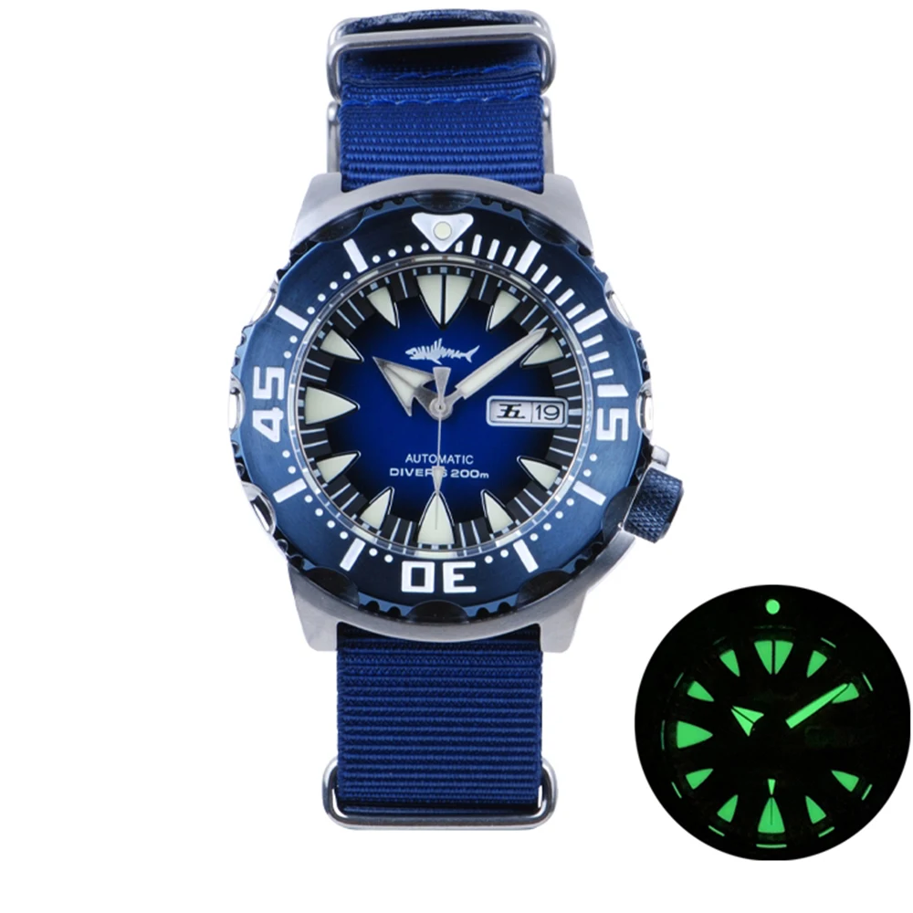 Мужские наручные часы Heimdallr Monster NH36A Automatch, черные, с покрытием из поливинилхлорида, часы для дайвинга 200 м, механические часы, мужские часы с сапфировым стеклом