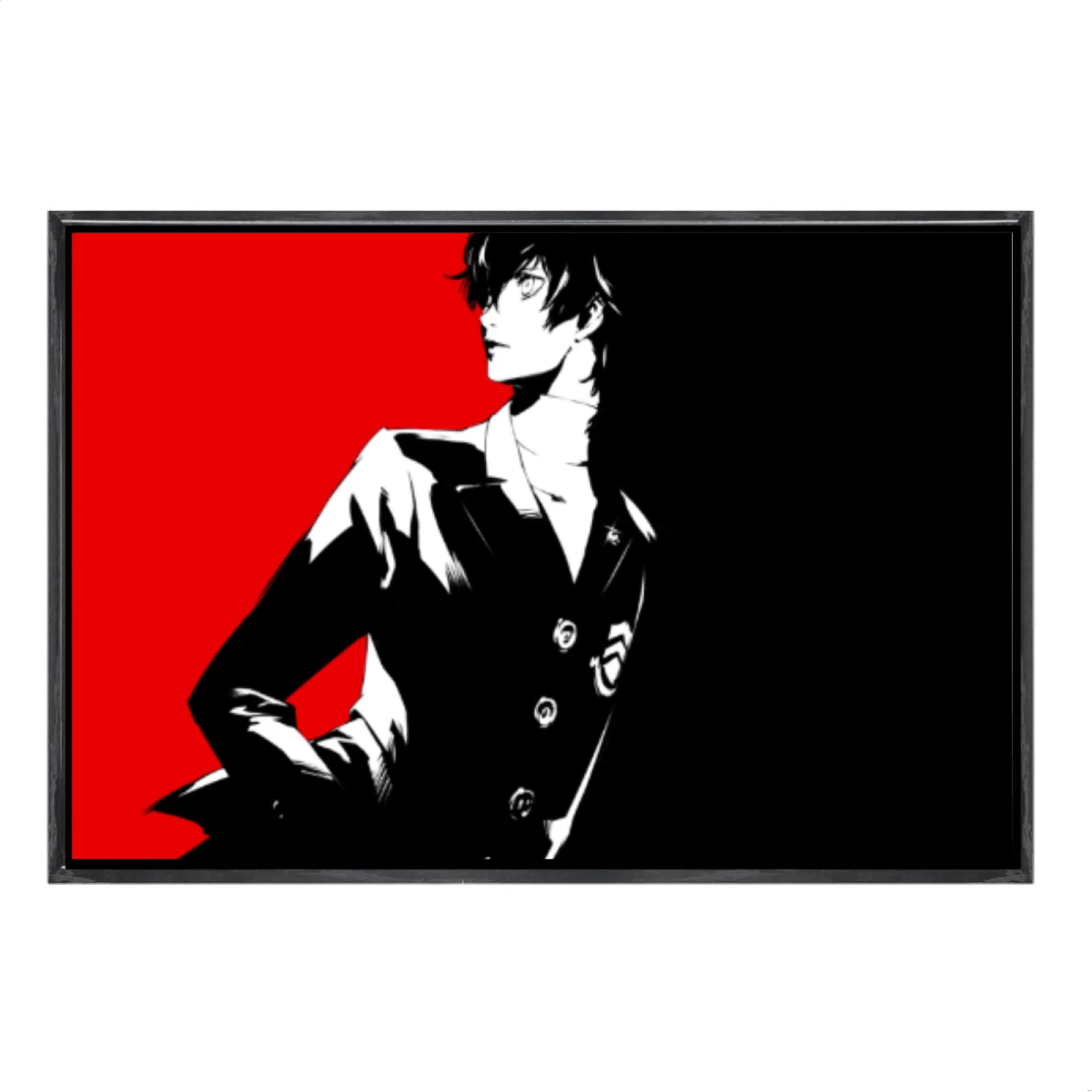 

Японский мультиразмерный холст с изображением манги, настенное искусство в двойной рамке, домашний декор Persona 5, для гостиной, спальни