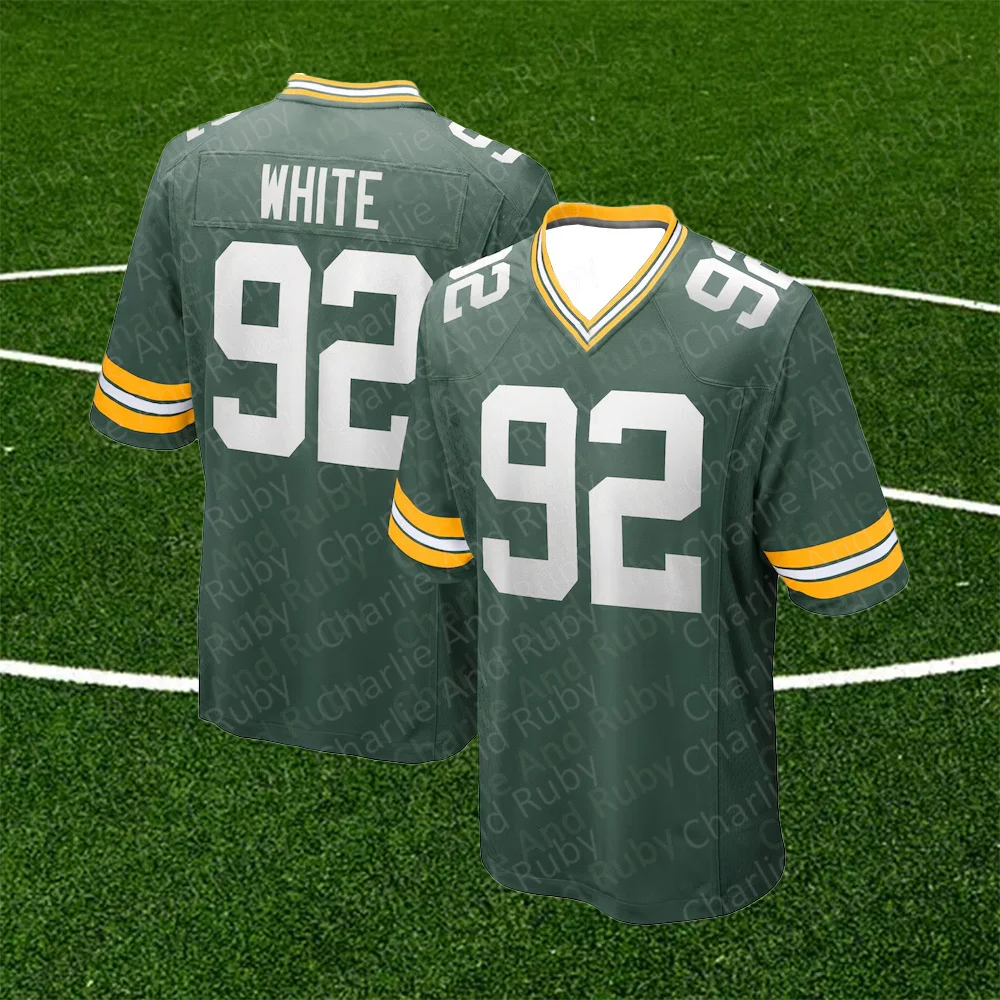 Jersey No.29/80/92 Xavier Mckinney Donald Driver Reggie White Green Bay Packers Jersey Green Trend Fashion Clothing Tops