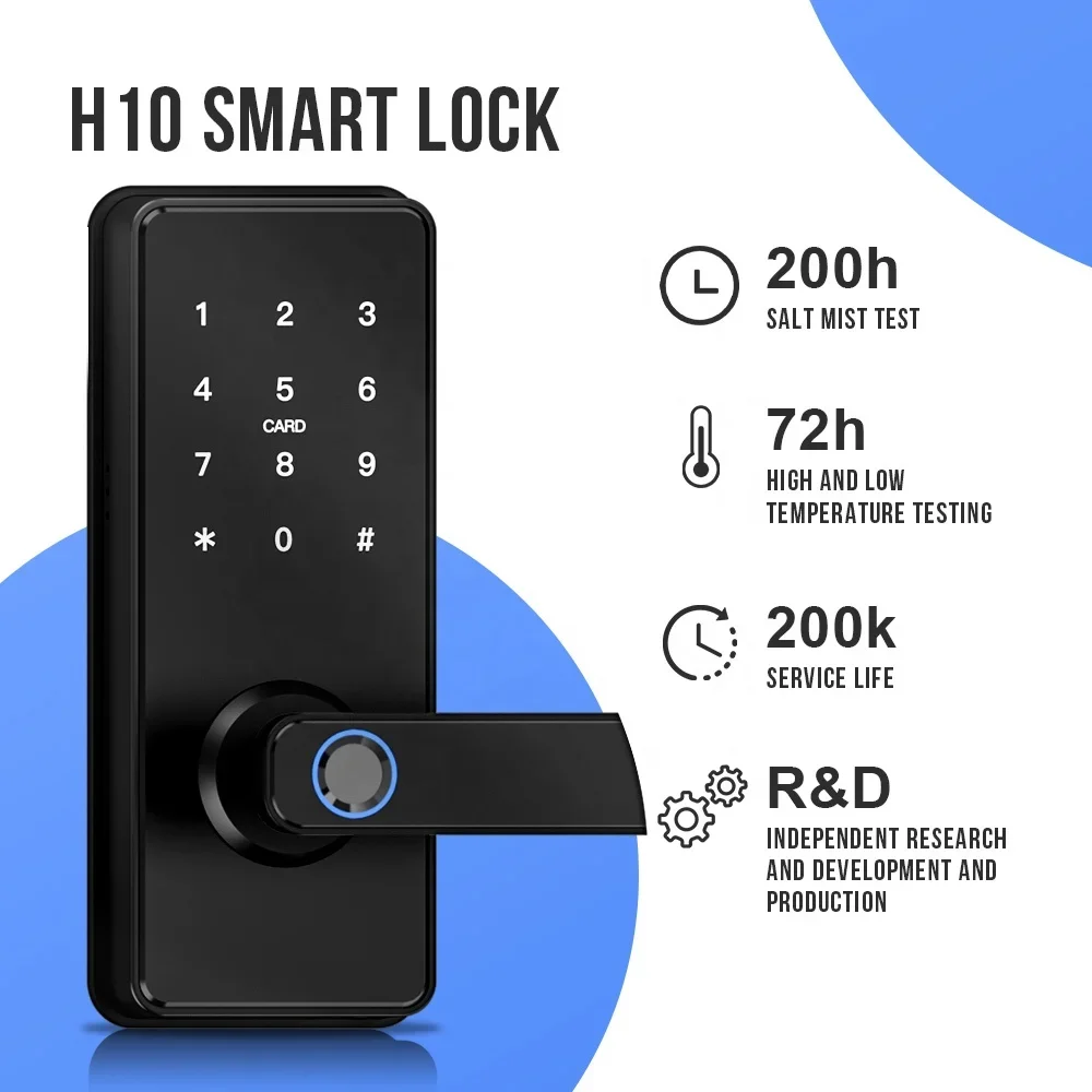 intelligent fingerprint lock TT Tuya digital Fingerprint Door lock 6085 mortise Fingerprint Smart Lock