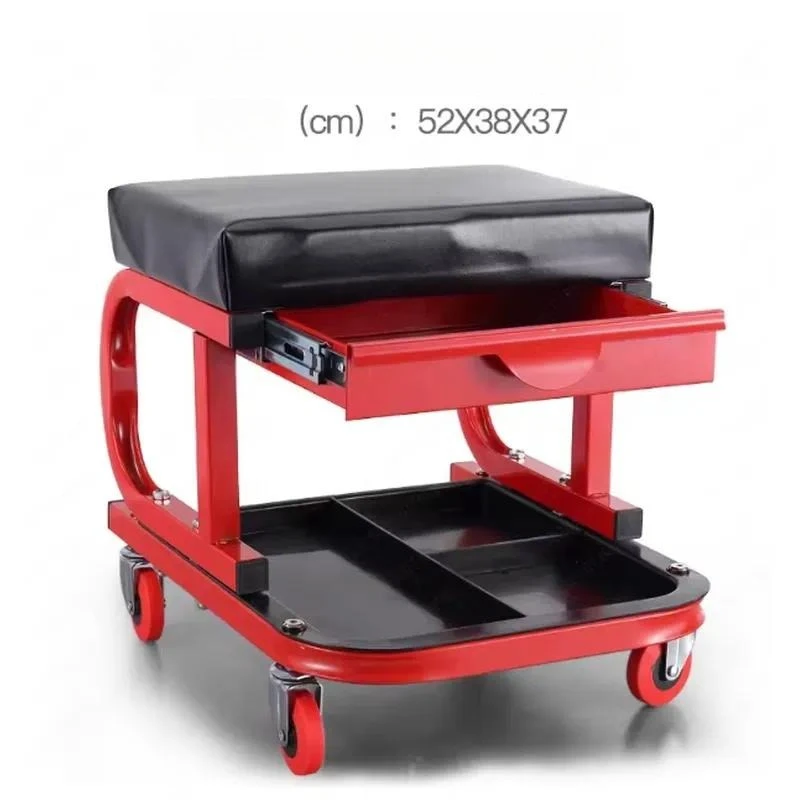 for Heavy-Duty Mechanic Seat and Creeper Combo with Tool Tray Mobile Work Stool Slide Board for Automotive Repair Maintenance