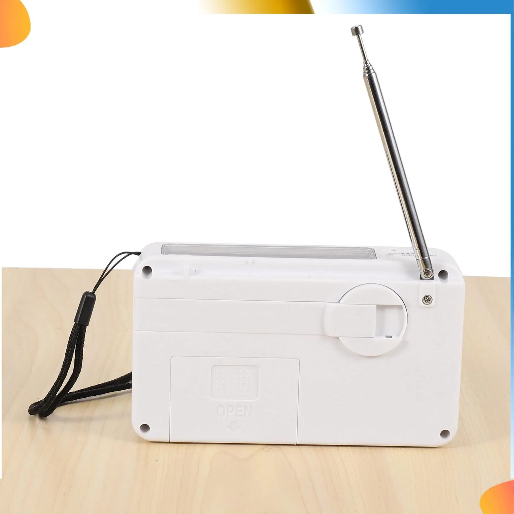 

B48A 2X Emergency Radio With Solar And Hand Crank Self Powered, Battery USB FM/AM Radio LED Flashlight Phone Charger