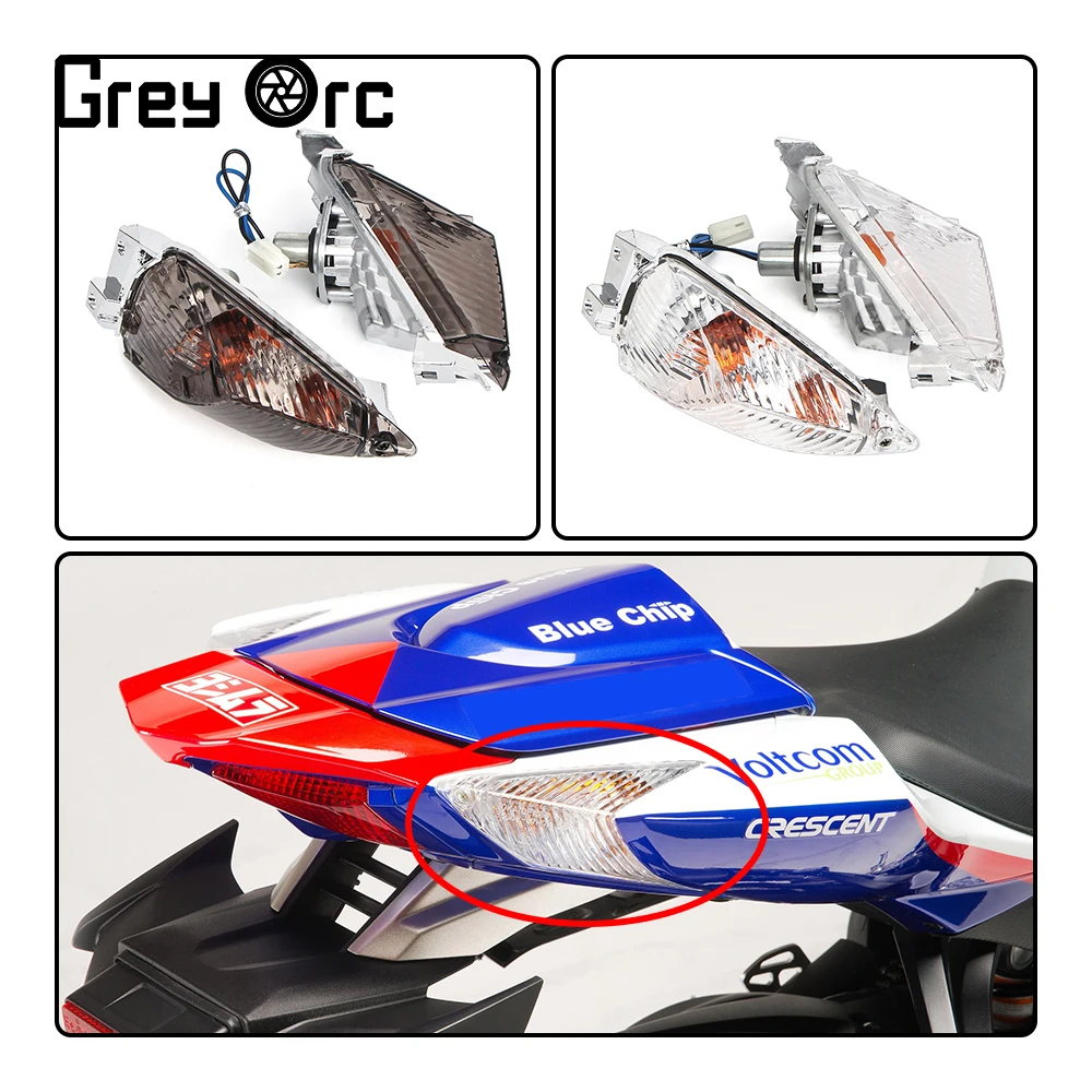 For Suzuki GSXR GSXR600/750 K11 2011-2017 GSXR1000 K9 2009-2016 Rear Turn Signals Blinker Indicator Winkers Light Housing Lens