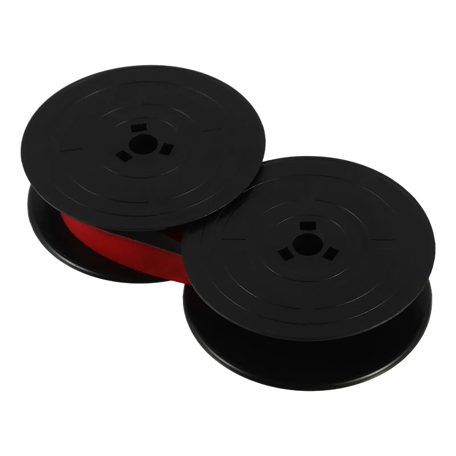 

Twin Spool Typewriter Ribbon Ink Ribbon Black and Red Universal Dual Spool Replacement Clear Crisp Printing for Office School