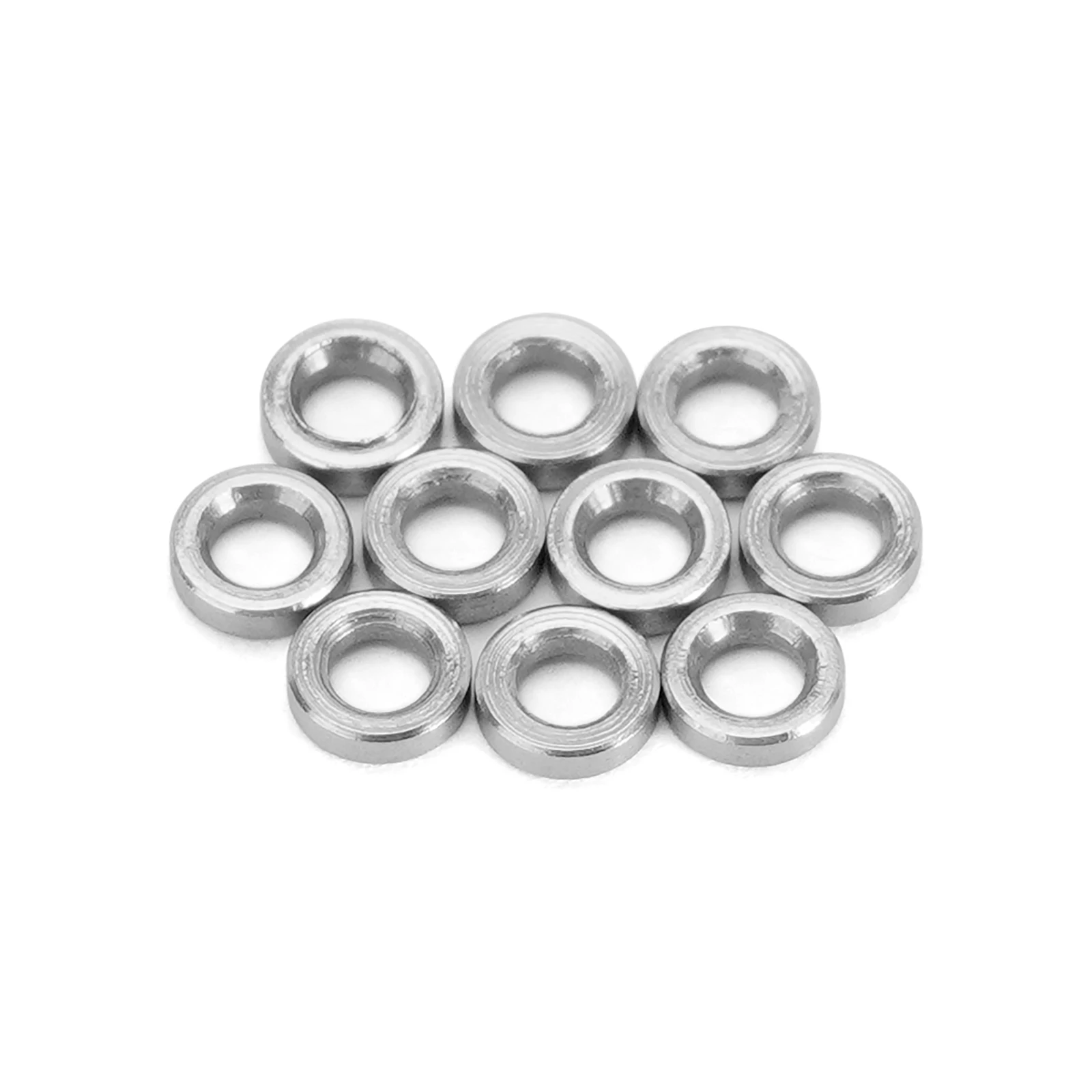 INJORA 50PCS M1.4 M2 Flat Stainless Steel Washers Spacers For 1/24 RC Crawler SCX24 AX24 Upgrade