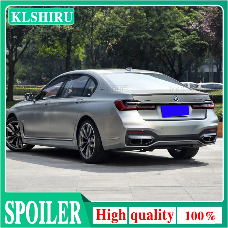 For BMW 7 Series G11 G12 730 740 750 Spoiler 2019 2020 2021 High Quality ABS Material V Style Car Wing Accessories Body Kit