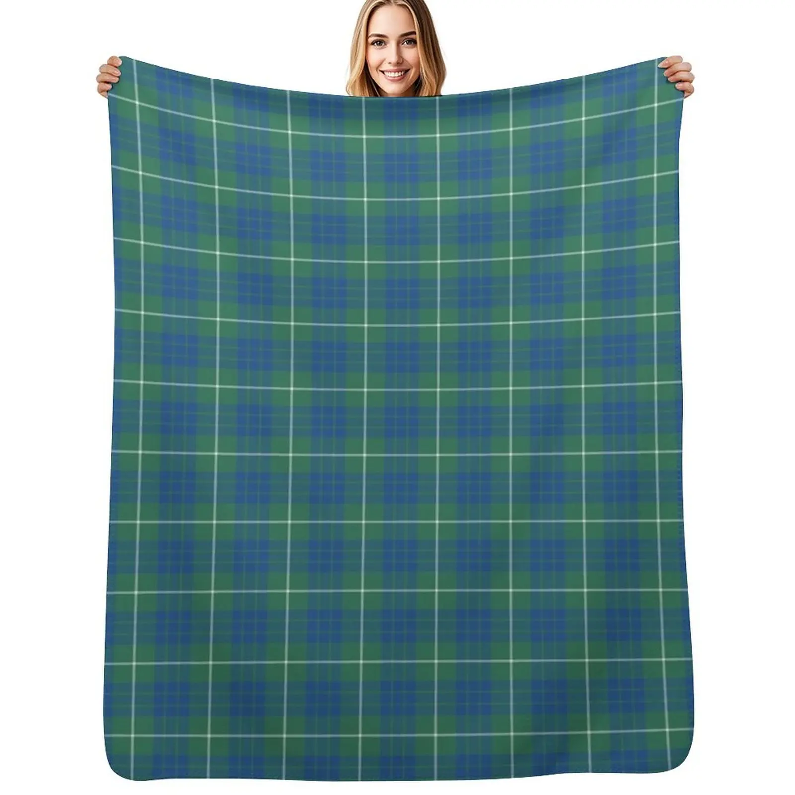 

Hamilton Hunting Ancient Tartan Throw Blanket Easy Care Comfortable Blanket for Couch