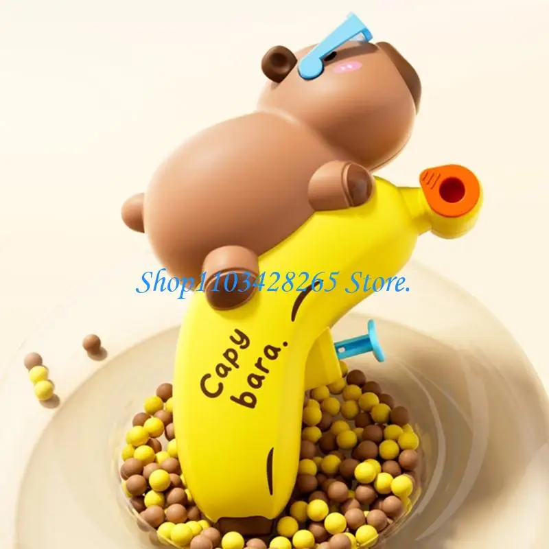 Long Cartoon Capibara Water Guns Toy for Kids Outdoor Play Ergonomic Grip Design Safe ABS Water Squirter for Child G2TE