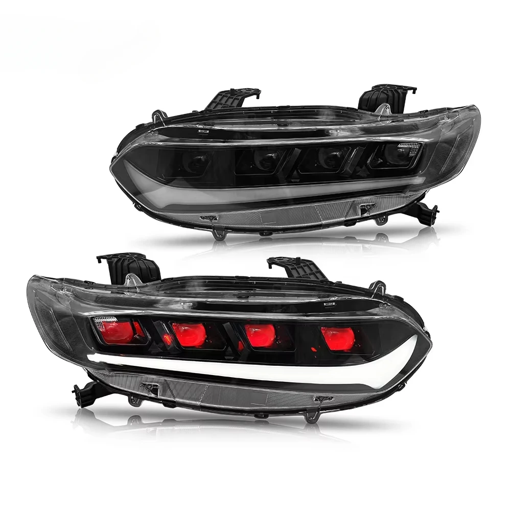 New Headlamp for 2018-2022 Honda Accord Sport EX LX Touring Hybrid 10th Gen Headlight Assembly Sequential Signals Light