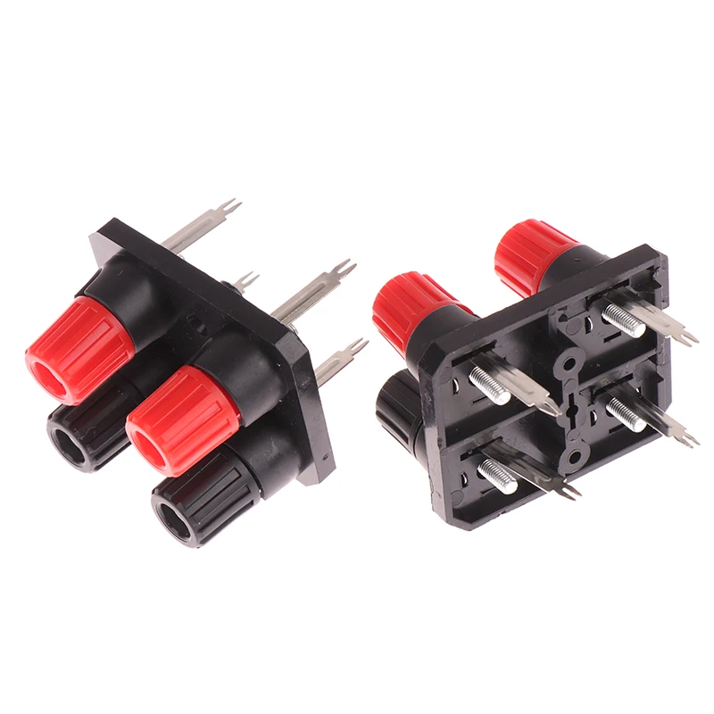 

NEW SALE 2pc External Banana Jack 4Pin Speaker Amplifier Wire Clip Socket WP4-10 Terminal