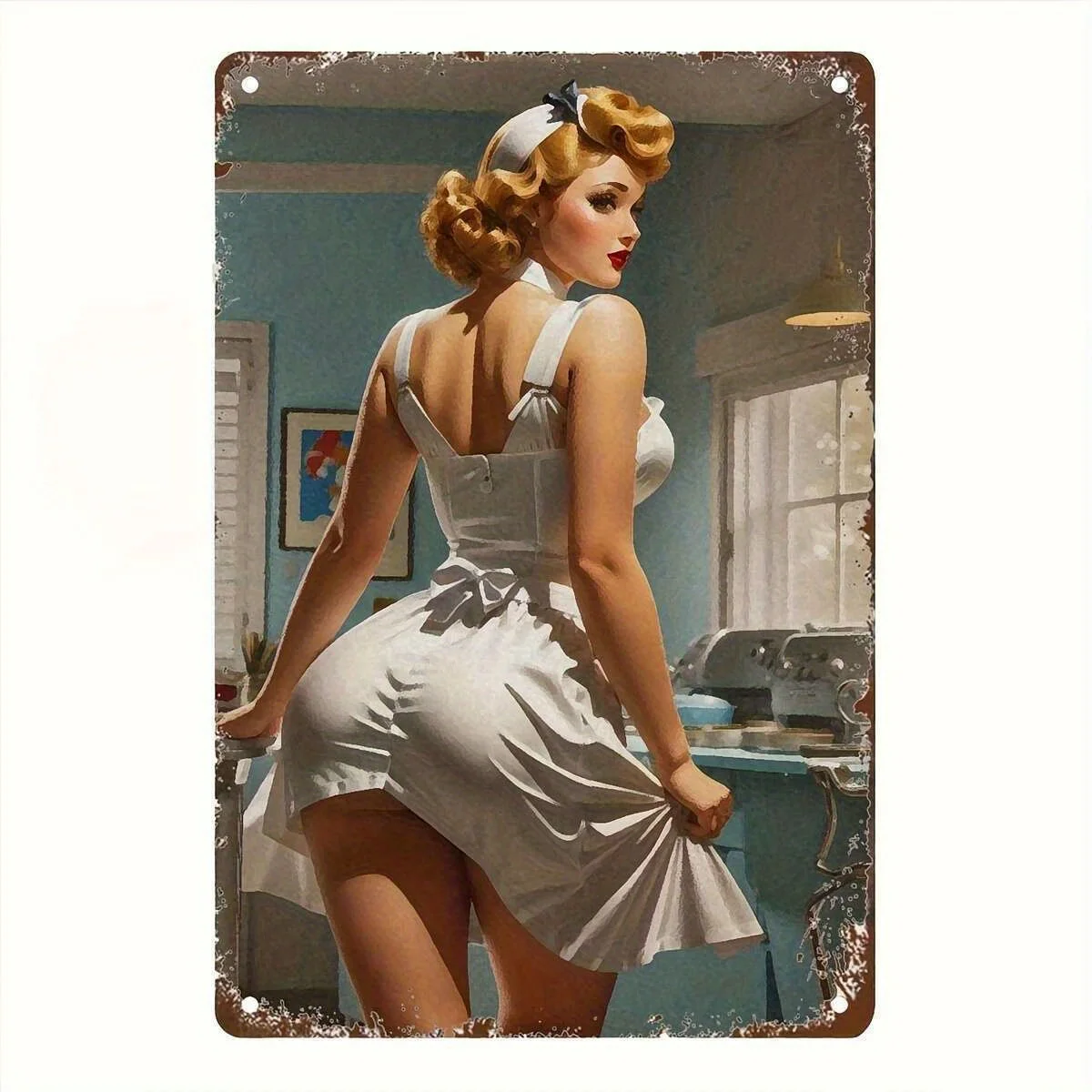 Vintage-Schilder aus Metallic-Eisen, schmutzige Akten – Pin-Up-Eisen, Maler, Familienliebhaber, Geschenke, lustiges Schlafzimmer, Neuheit, Vintage-Wohnzimmer, Pati