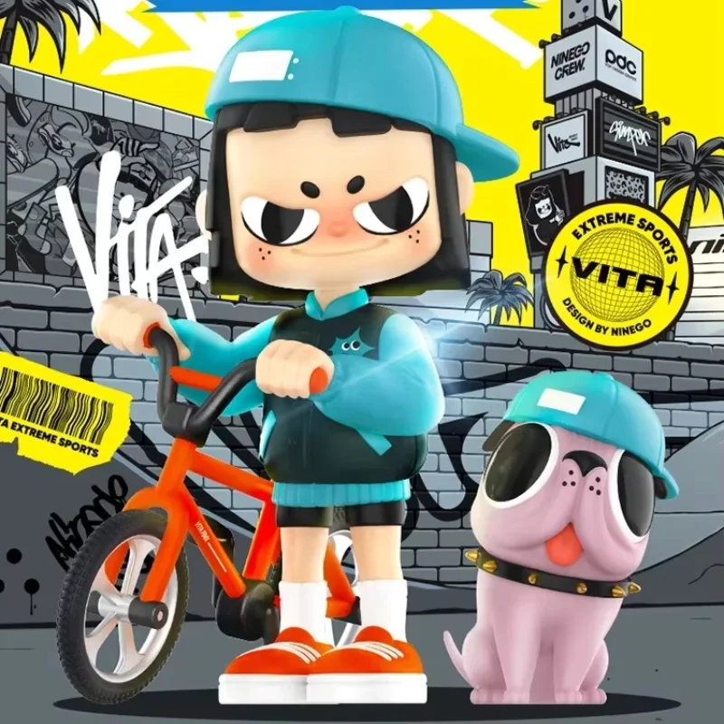 

Pop Mart Vita Extreme Sport Series слепая коробка, сумка для догадок, украшение для рабочего стола, милая модель, подарок для девочек, слепая сумка, игрушки