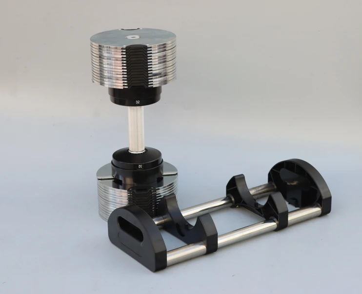 قابل للتعديل 1 كجم زيادة الدمبل الصلب ميزات الوزن المخصصة للمنزل الصالة الرياضية اللياقة البدنية والقوة 20-36 كجم رف الدمبل