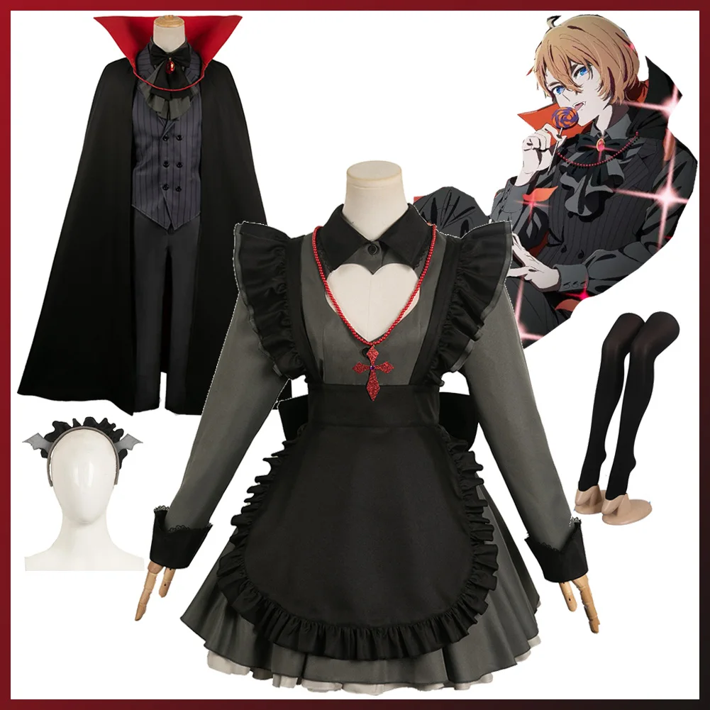 

Hoshino Aquamarine Hoshino Rubii Vampire Cosplay Anime Costume Anime Oshi of Ko Couple Roleplay Outfits Women Men Halloween Suit