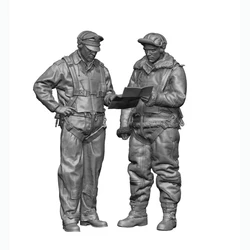 Unassambled   1/35   Bomber Pilot & Crew   soldier     figure  Resin figure miniature model kits Unpainted