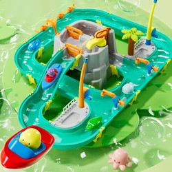 Kids Baby Toys Outdoor Water Table Toy Water Surfing Adventure Water Toys Fishing Toys Summer Parent-child Interaction Game