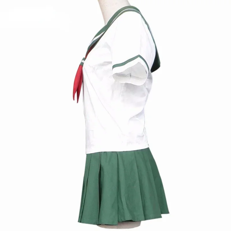 InuYasha Feudal DegradTale Cosplay Costume, Kagome Higurashi Anime Costumes, Uniformes scolaires, Manches courtes