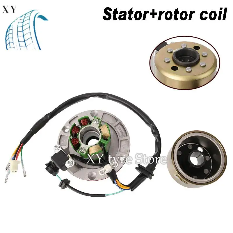 

New Motorcycle Horizontal Motor 150cc Coil Stator Magneto Rotor Kit